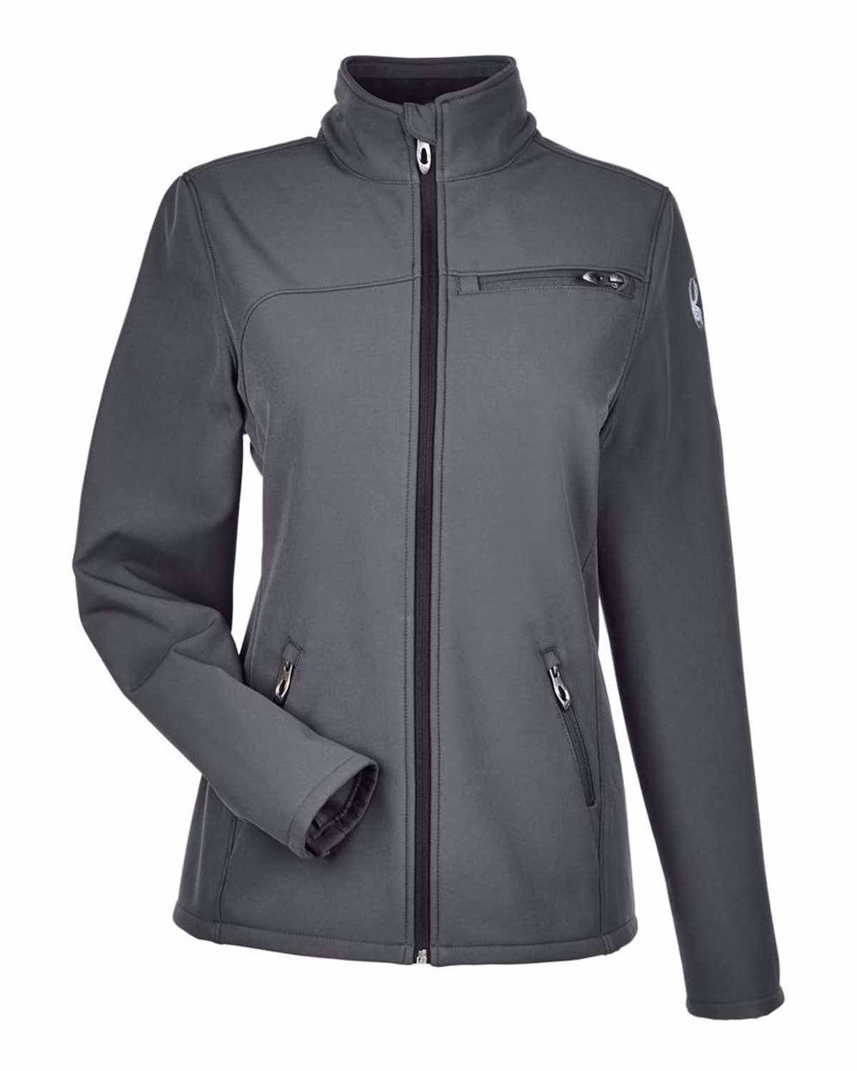 Custom Spyder Women's Transport Soft Shell Jacket - Polar/ White - front