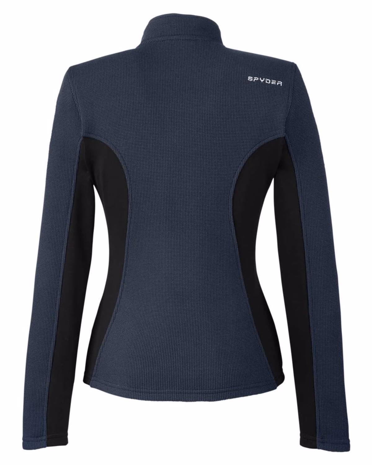 Custom Spyder Women's Constant Full-Zip Sweater Fleece Jacket - Frontier/ Black/ White - back