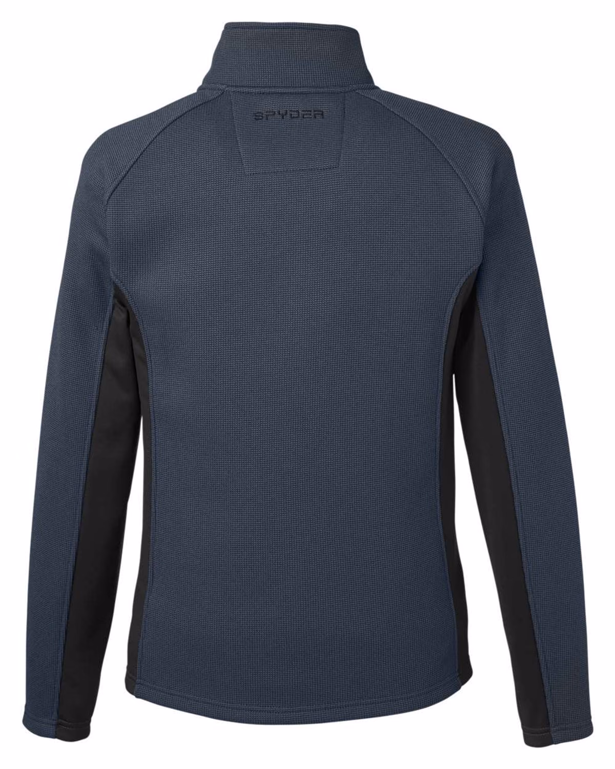 Custom Spyder Men's Constant Full-Zip Sweater Fleece Jacket - Frontier/ Black - back