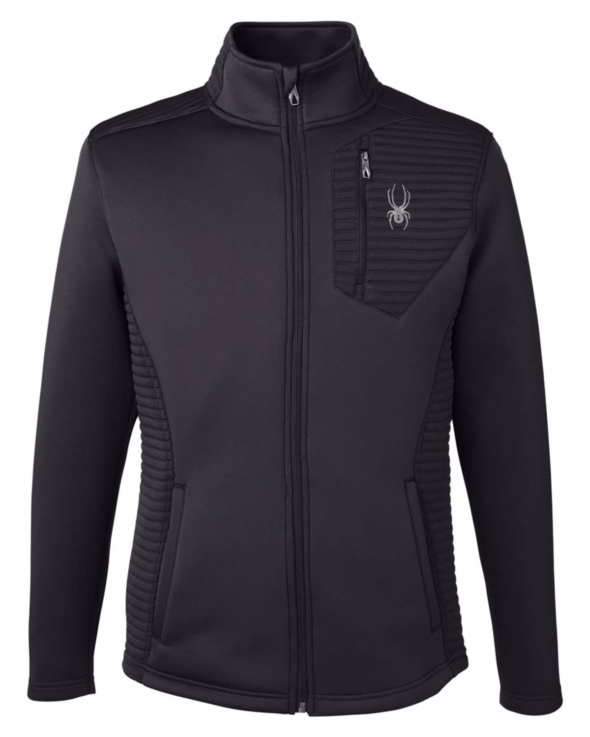 Custom Spyder Men's Venom Full-Zip Jacket - Black - front