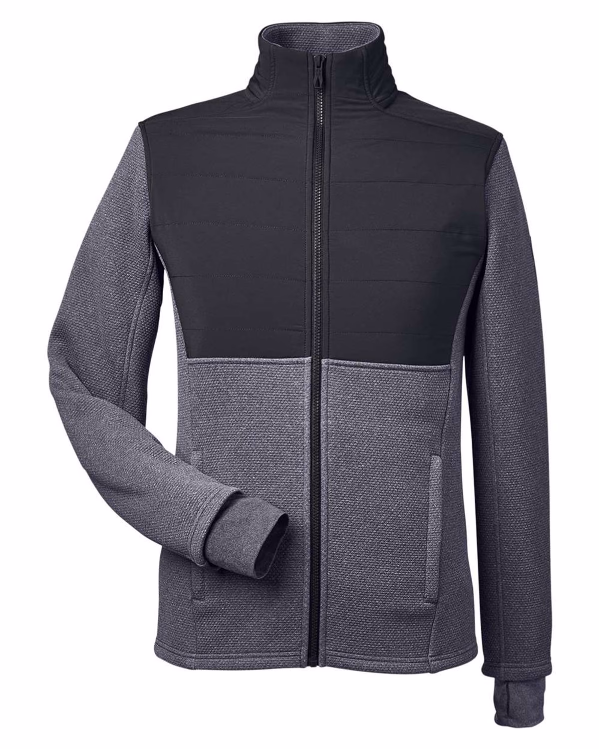 Custom Spyder Men's Pursuit Jacket - Frontier Heather/ Black - front