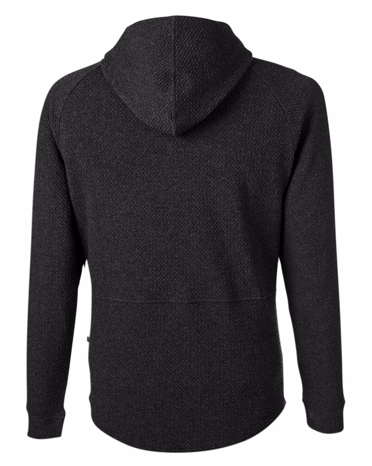 Custom Swannies Camden Hooded Pullover - Black/ Heather - back