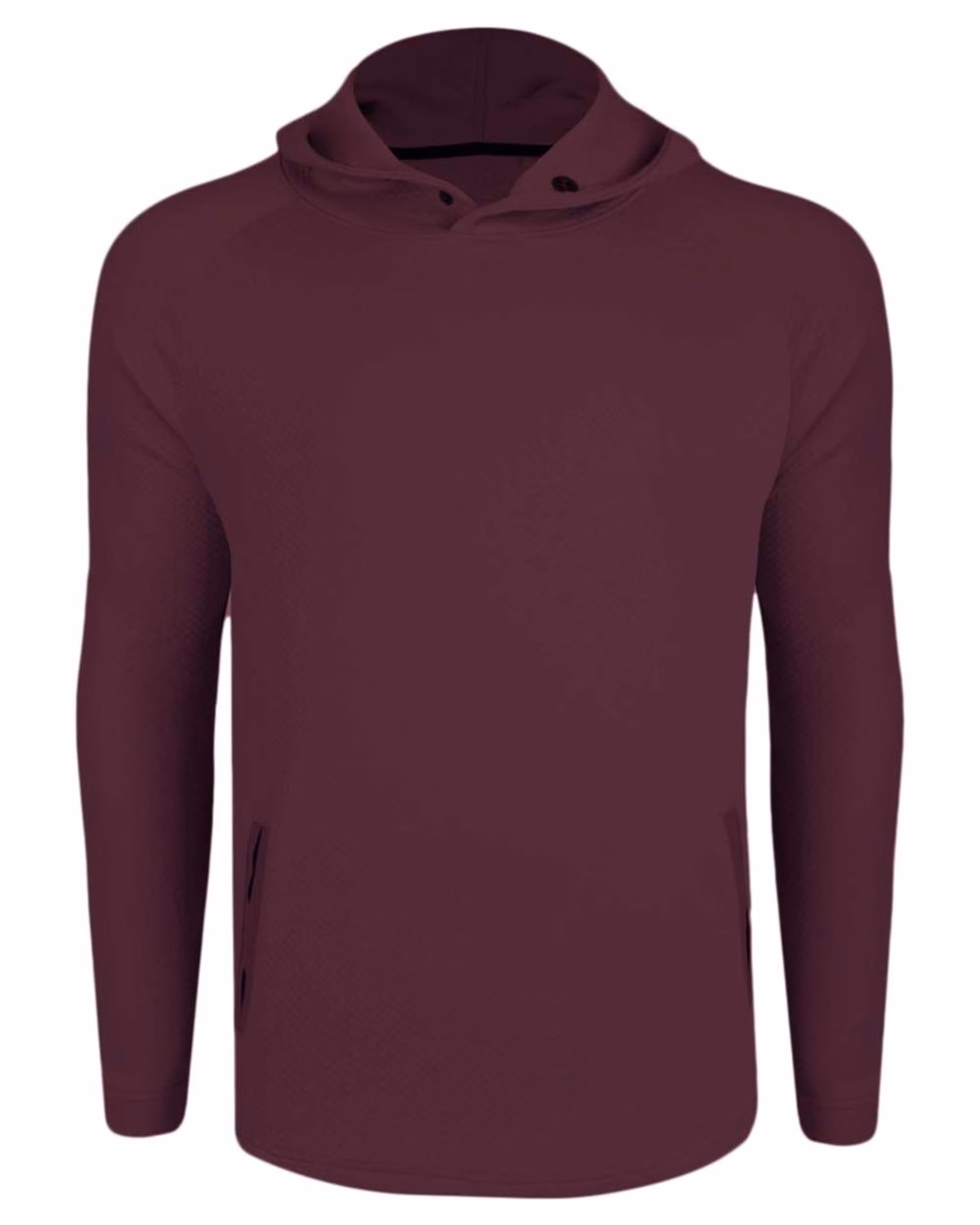 Custom Swannies Camden Hooded Pullover - Maroon - front