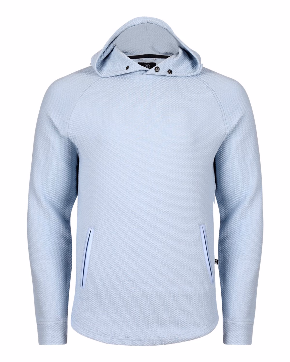 Custom Swannies Camden Hooded Pullover - Sky - front
