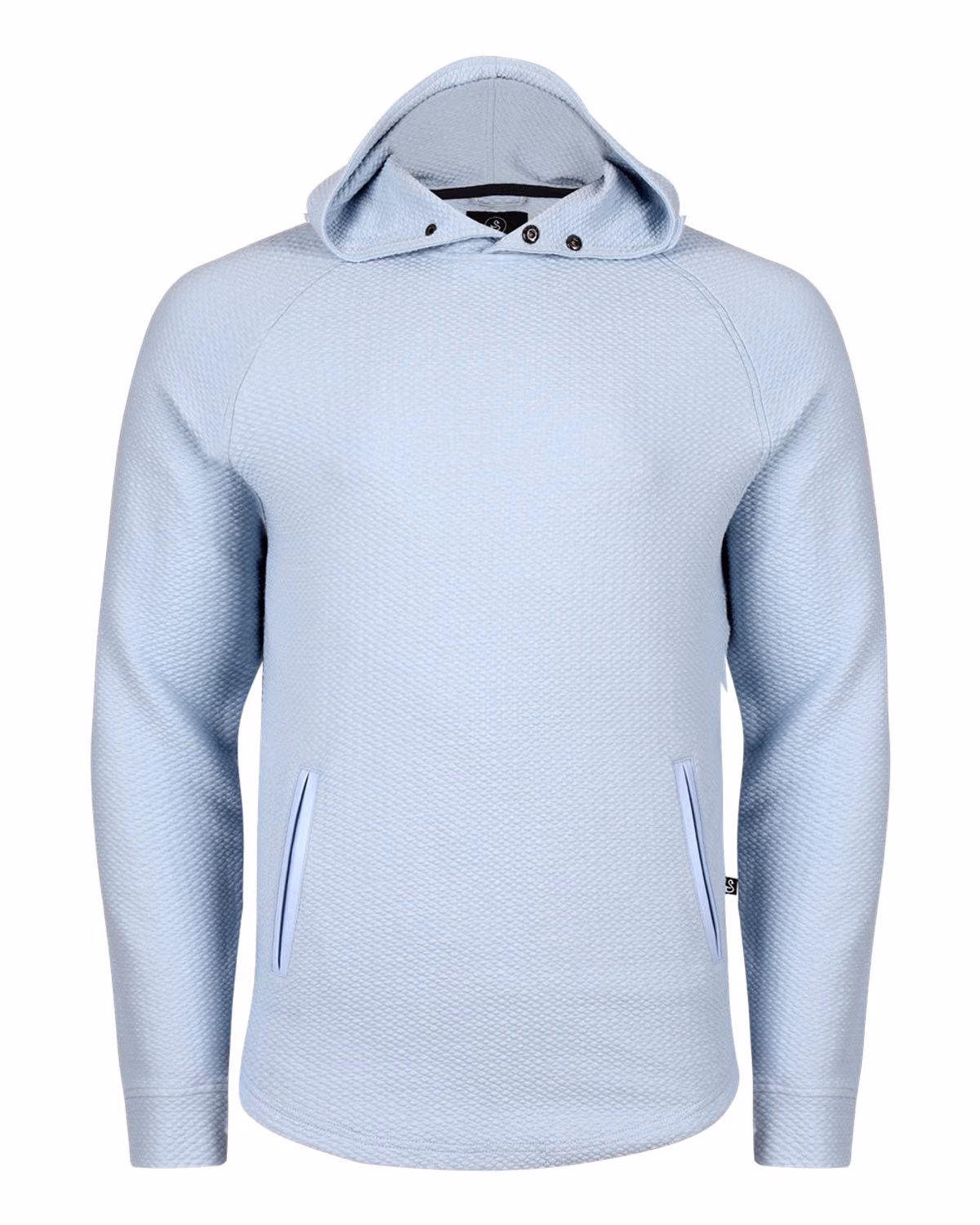 Custom Swannies Camden Hooded Pullover - Sky - front