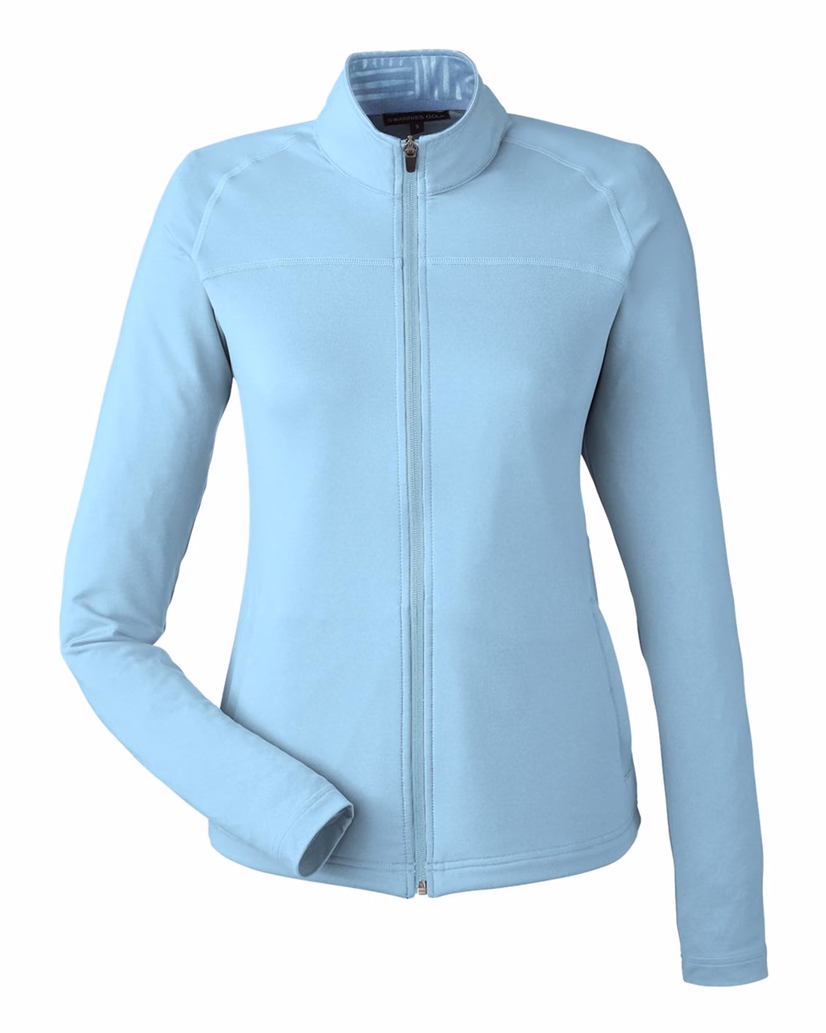 Custom Swannies Women's Cora Full-Zip Jacket - Sky - front