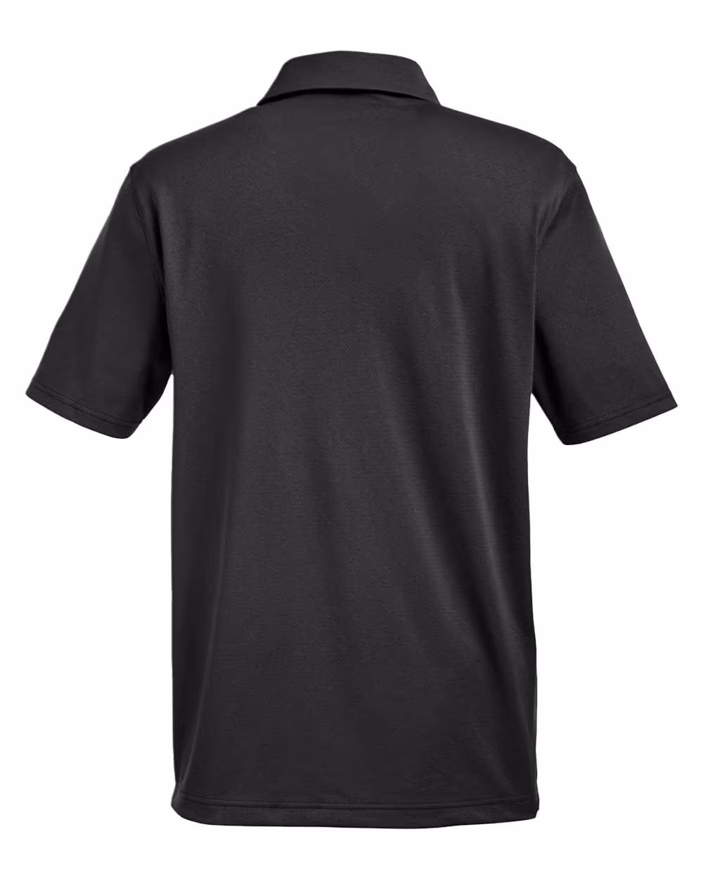 Custom Under Armour Men's Tech™ Polo - Black/ White flat back