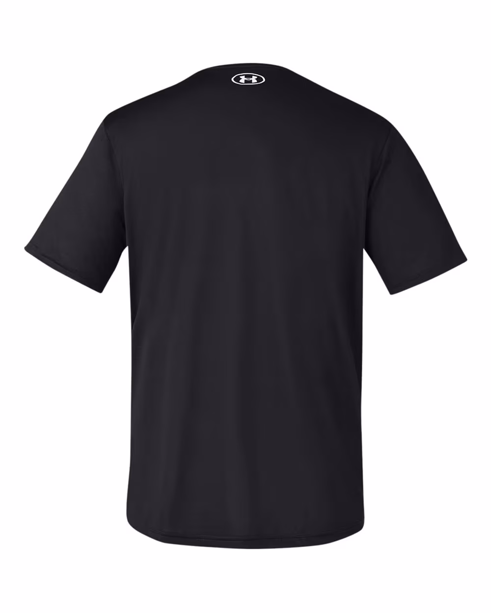 Custom Under Armour Men's Team Tech™ T-Shirt - Black/ White flat back