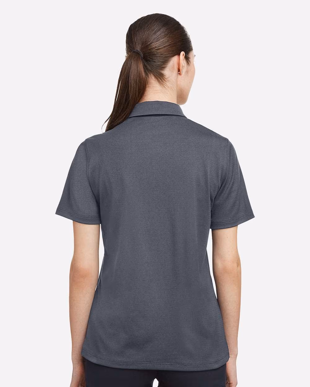 Custom Under Armour Women's Tech™ Polo - CS Grey Light Heather/ White back