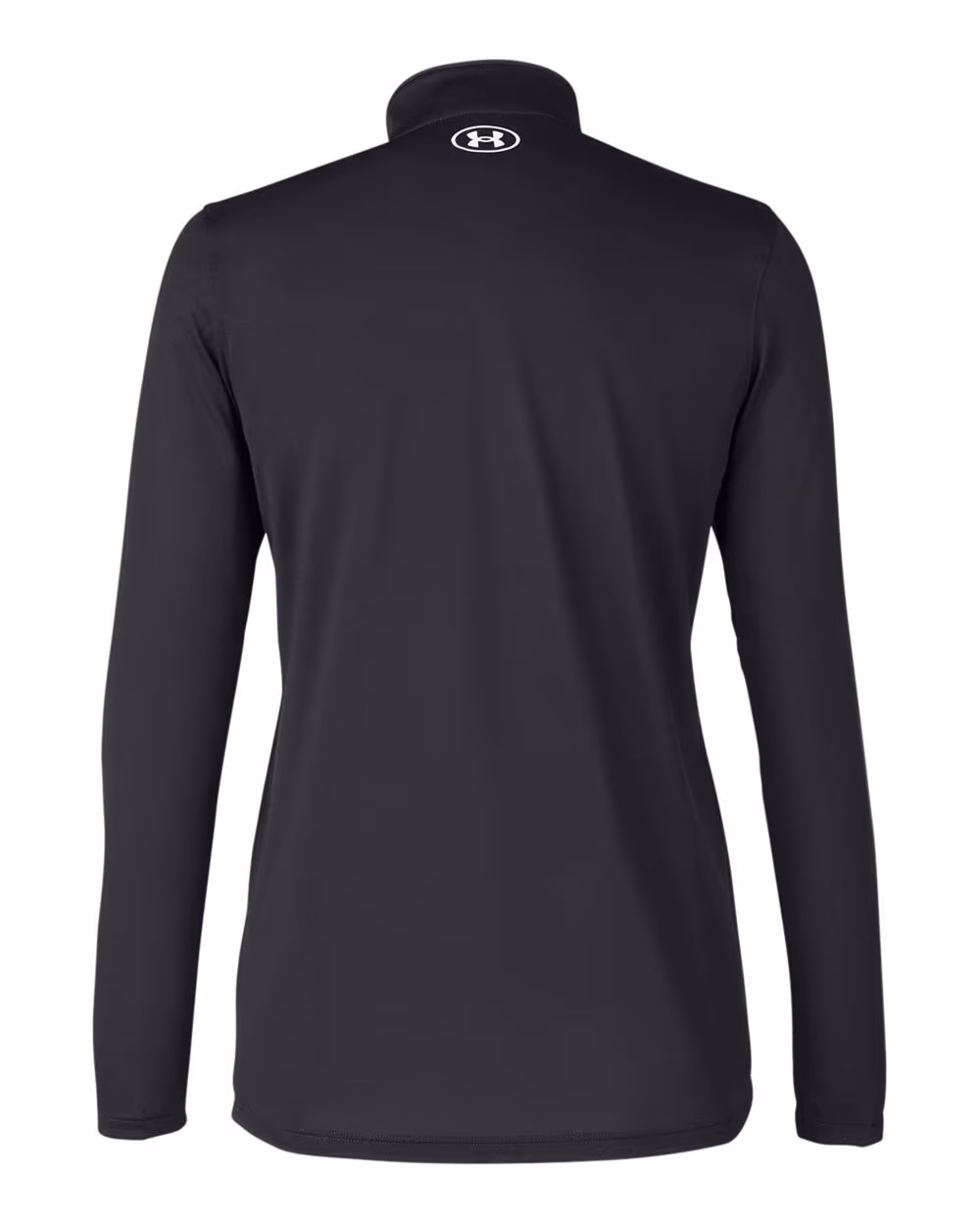 Custom Under Armour Women's Team Tech™ Half-Zip Pullover - Black/ White flat back