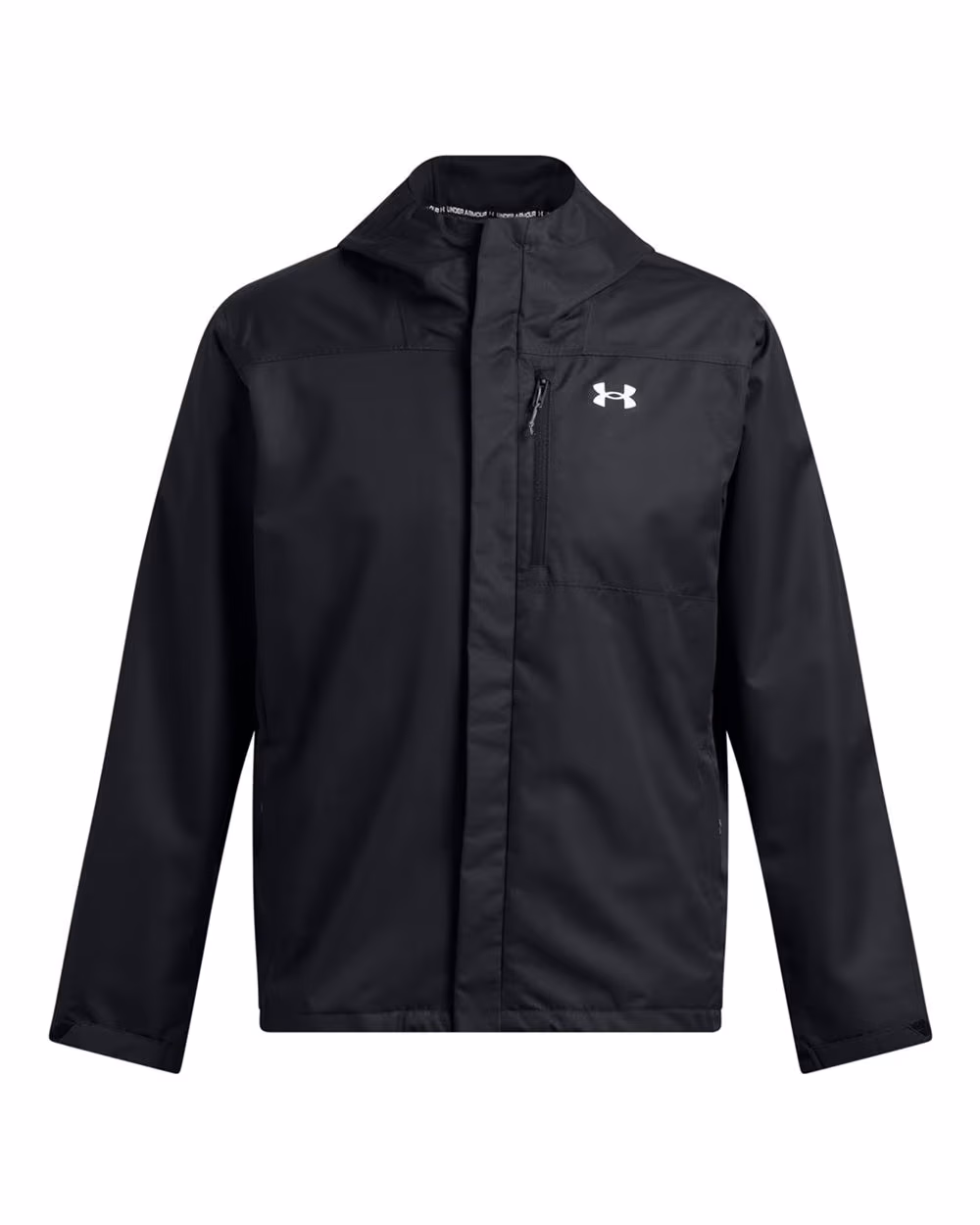 Custom Under Armour Men's Porter 3-in-1 2.0 Jacket - Black/ White flat front