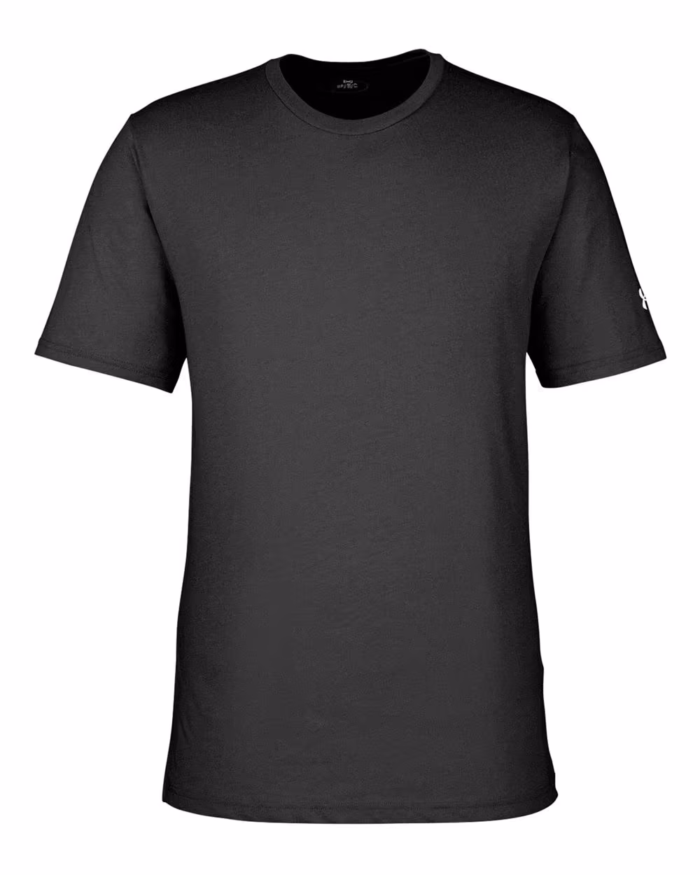 Custom Under Armour Men's Athletic 2.0 T-Shirt - Black/ White flat front