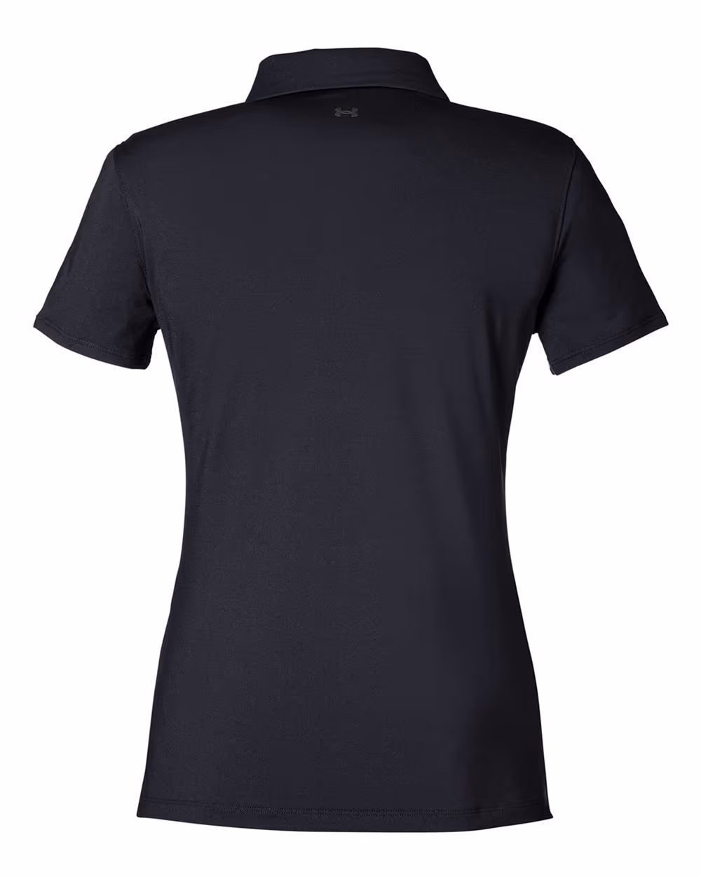 Custom Under Armour Women's Recycled Polo - Black/ White flat back