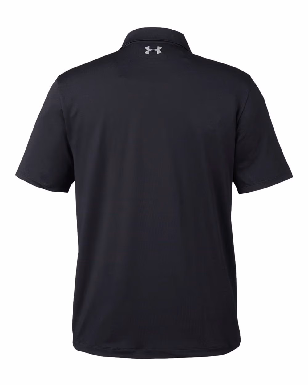Custom Under Armour Men's Performance 3.0 Golf Polo - Black/ PTC Grey flat back