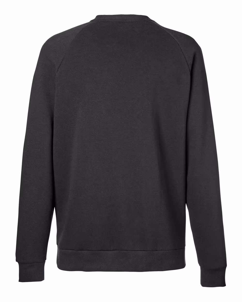 Custom Under Armour Men's Rival Fleece Crewneck Sweatshirt - Black/ White flat back
