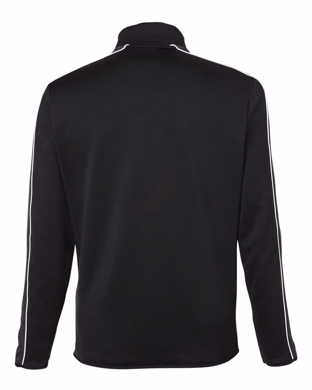 Custom Under Armour Men's Command 2.0 Quarter-Zip Pullover - Black/ White flat back