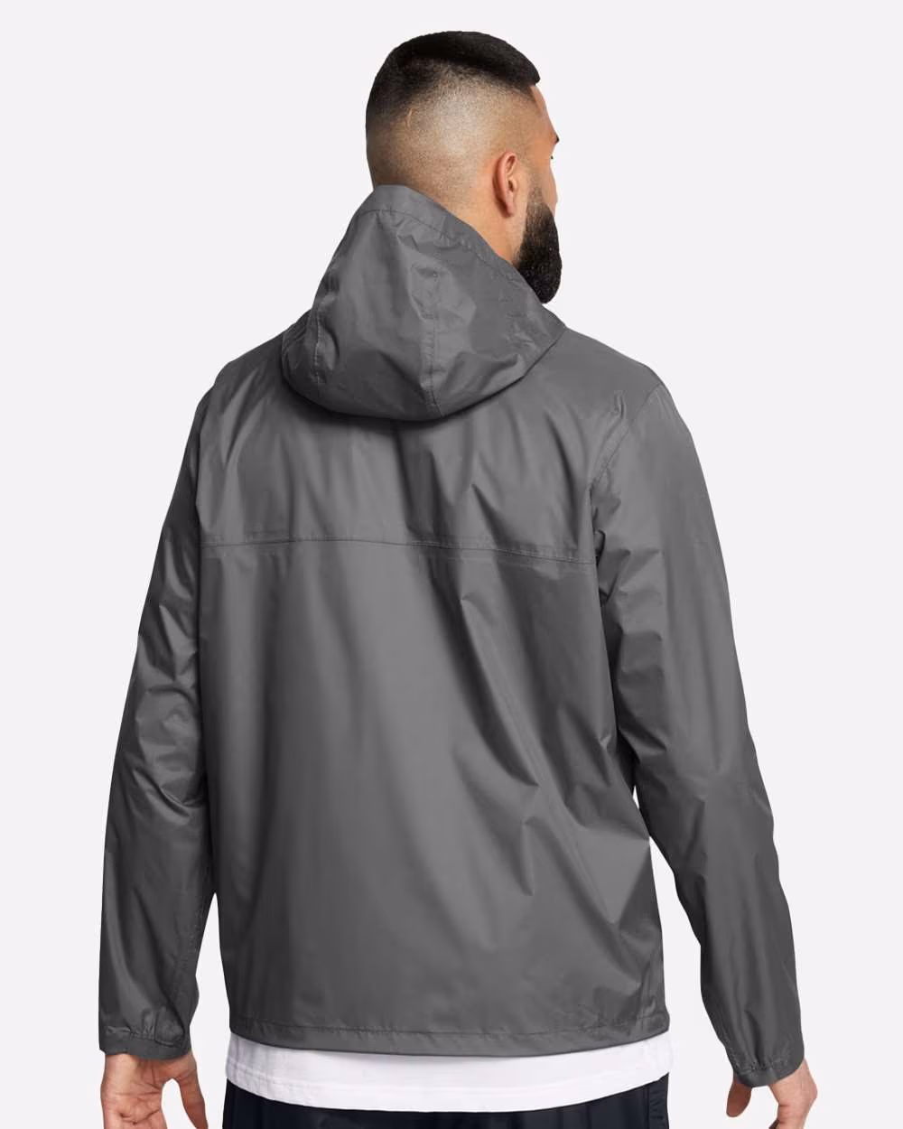 Custom Under Armour Men's Stormproof Cloudstrike 2.0 Jacket - Castlerock/ Black back