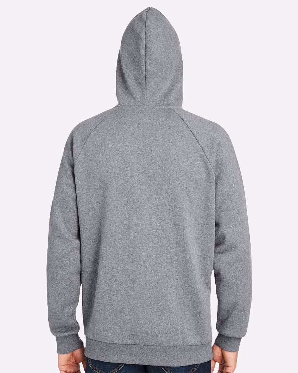 Custom Under Armour Men's Rival Fleece Full-Zip - CS Grey Light Heather/ White back