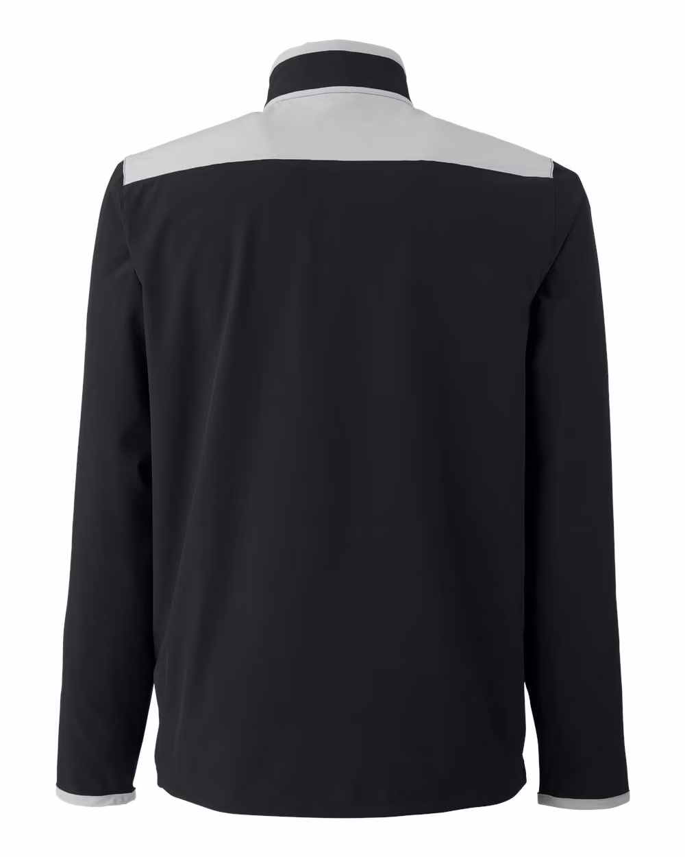 Custom Under Armour Men's Motivate 3.0 Quarter-Zip Pullover - Black/ Mod Grey/ White flat back