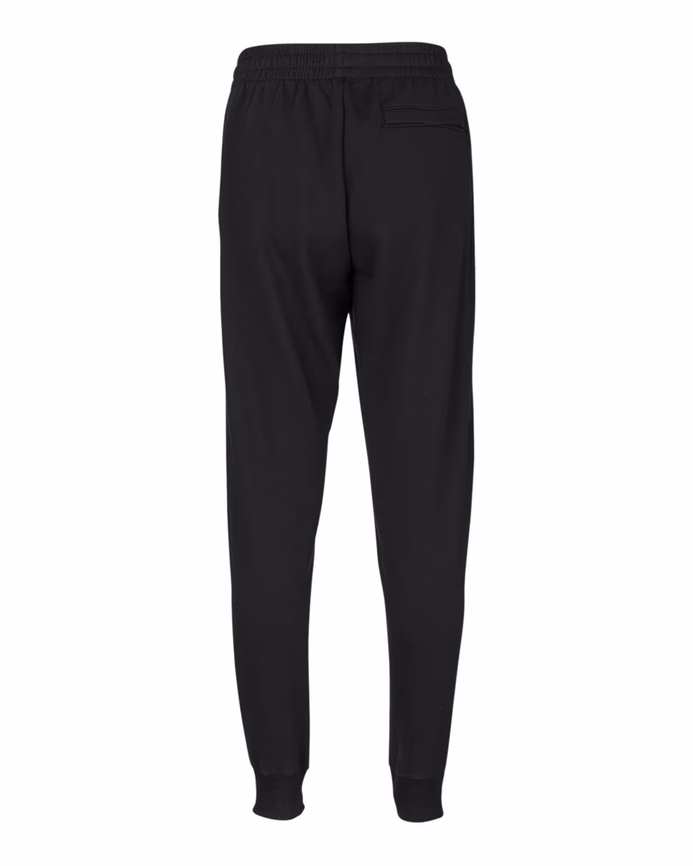 Custom Under Armour Unisex Rival Fleece Joggers - Black/ White flat back