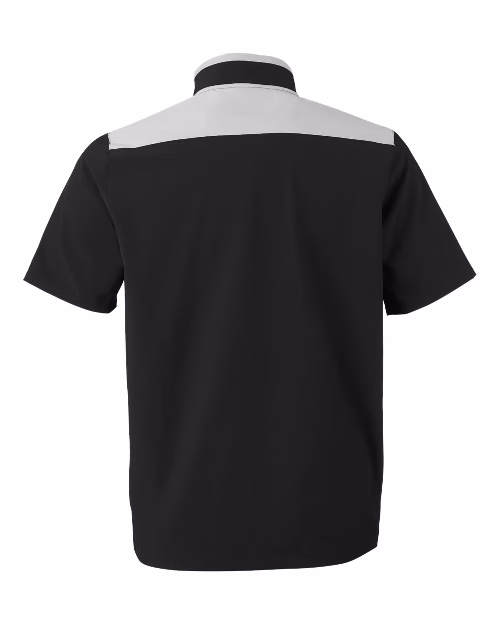 Custom Under Armour Men's Motivate 3.0 Short Sleeve Half-Zip - Black/ Mod Grey/ White flat back