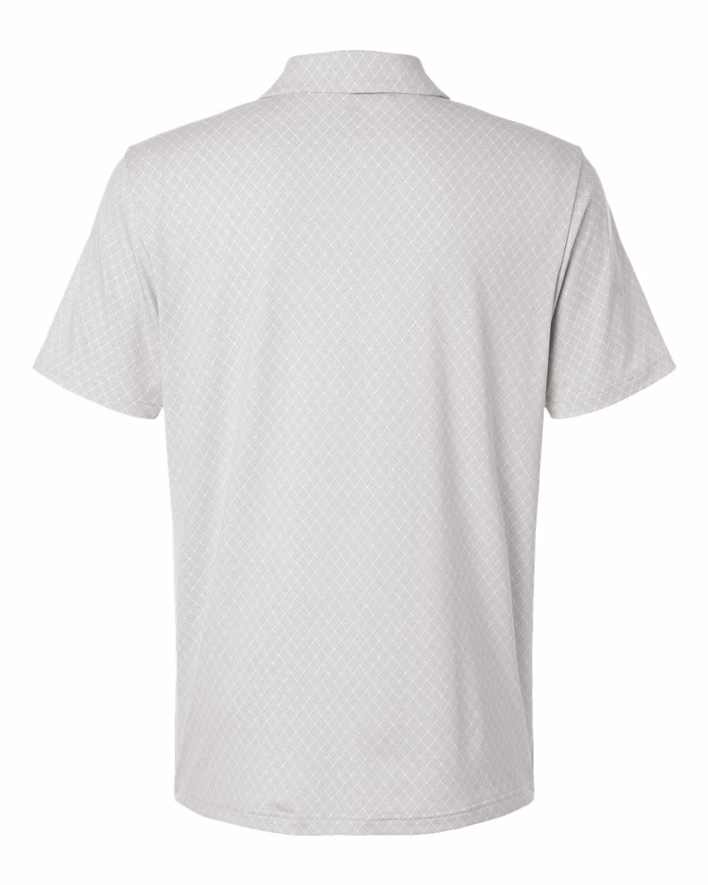 Custom Adidas Men's 4-Way Stretch Printed Polo - White flat back