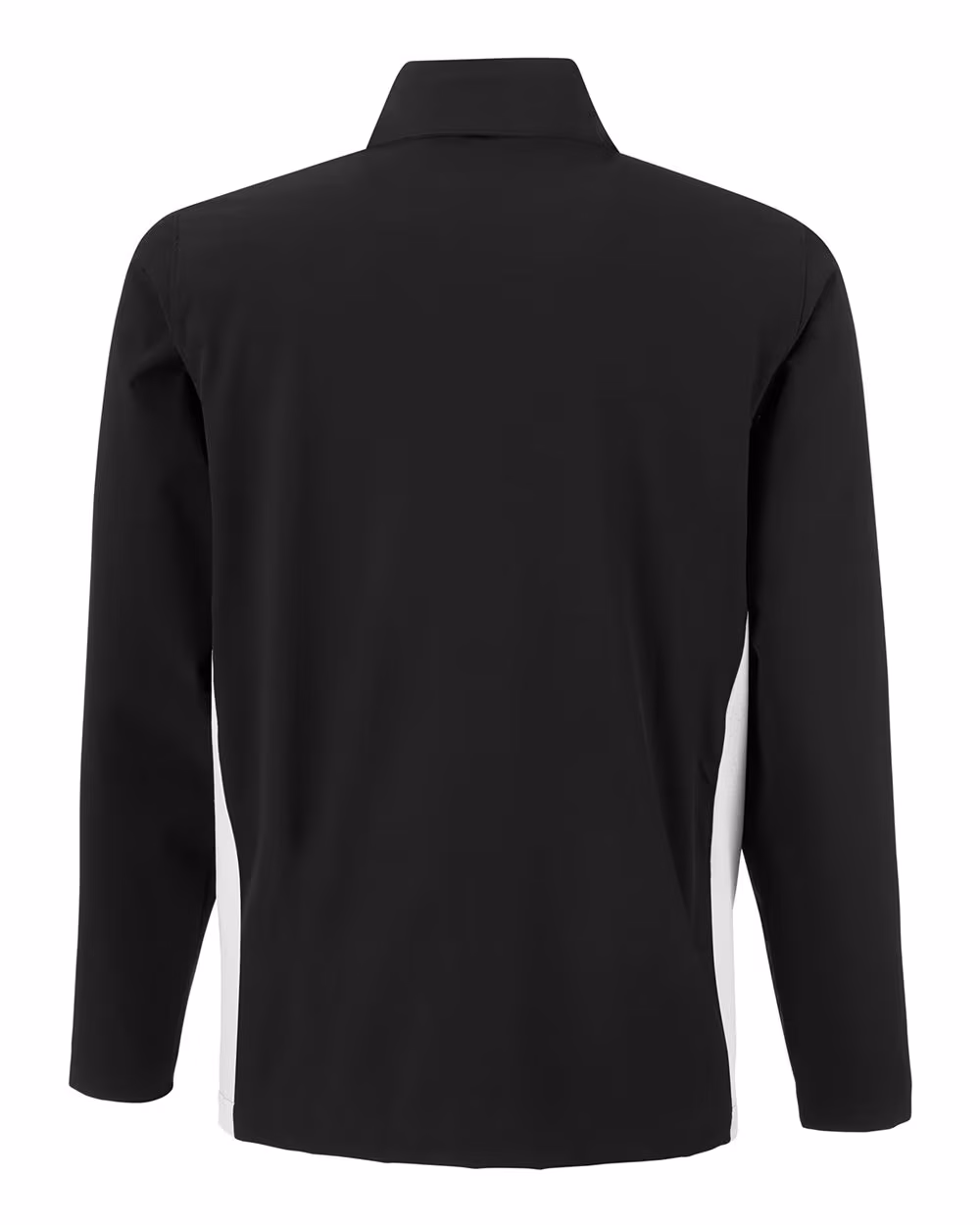 Custom Under Armour Men's Rival Stretch Jacket - Black/ White flat back