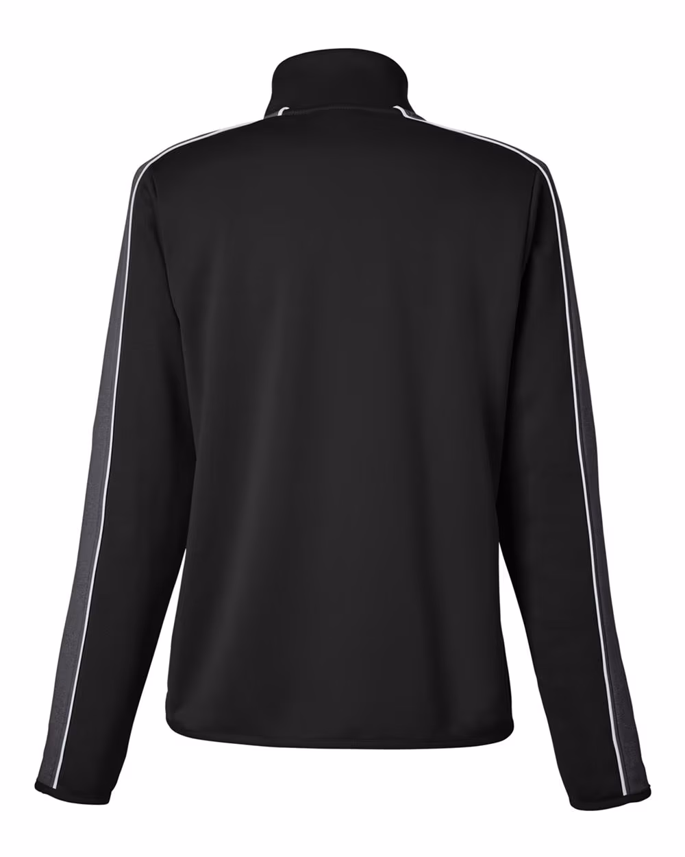 Custom Under Armour Women's Command 2.0 Quarter-Zip Pullover - Black/ White flat back