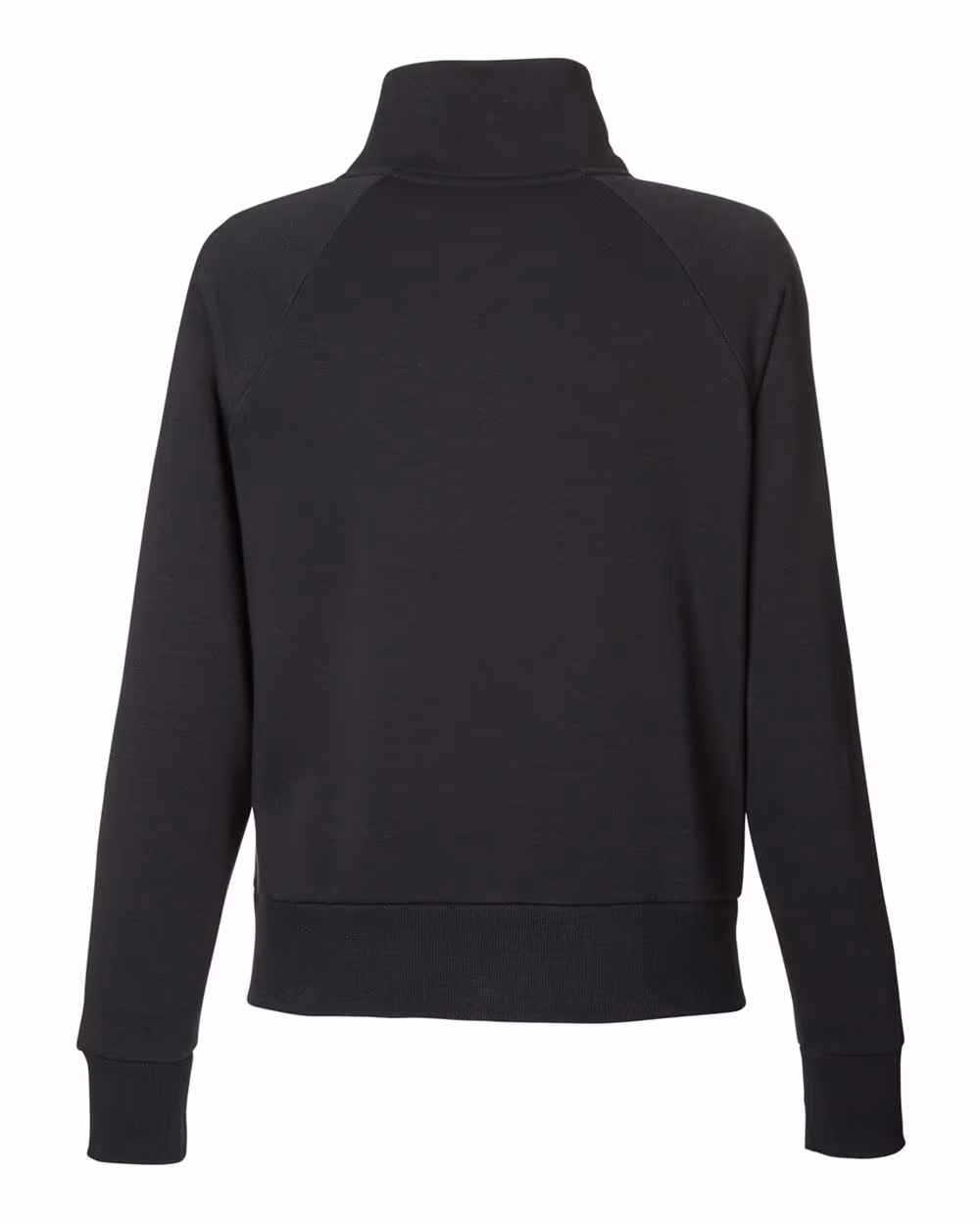 Custom Under Armour Women's Rival Fleece Half-Zip Pullover - Black/ White flat back
