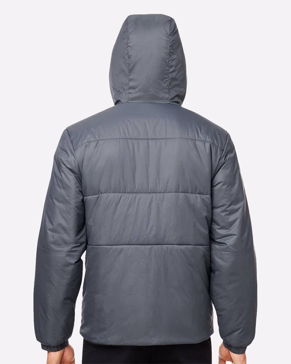 Custom Under Armour Men's LW Insulated Jacket - Castlerock/ White back