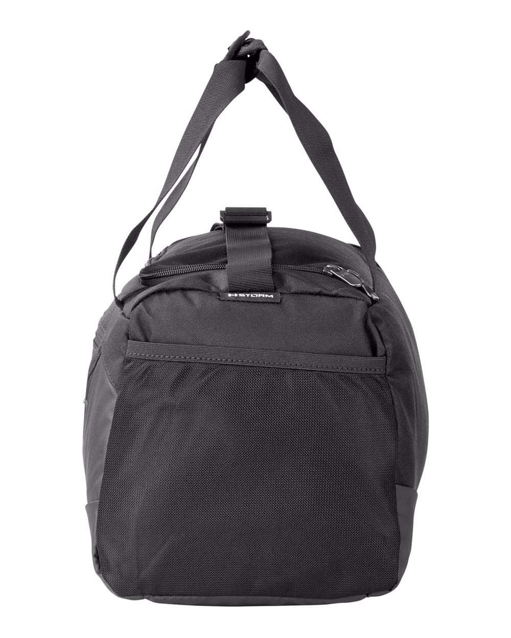 Custom Under Armour Undeniable 5.0 XS Duffel Bag Black/ Metallic Silver direct side