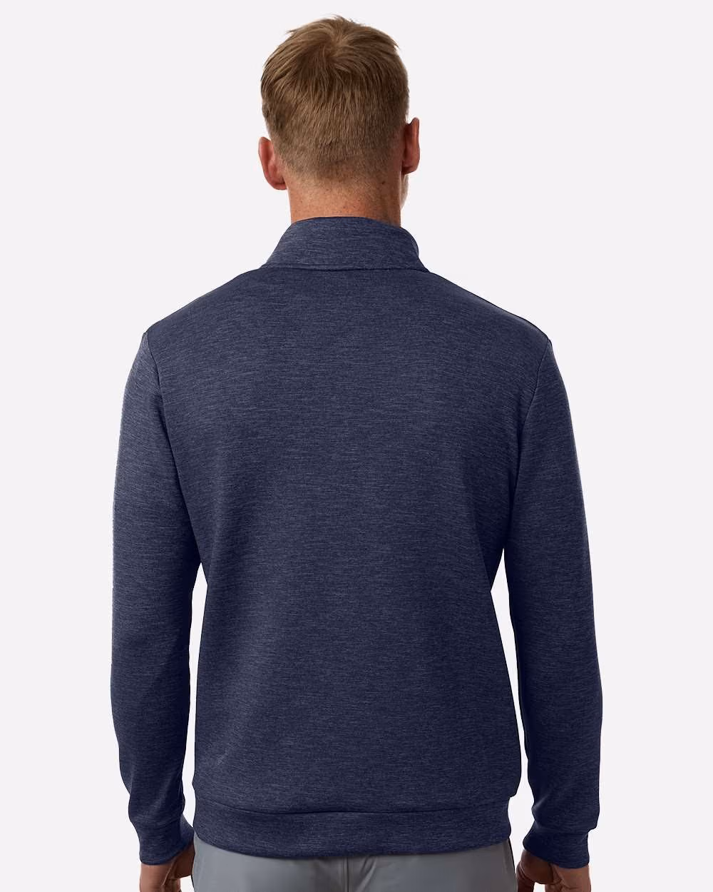 Custom Under Armour Men's Drive Midlayer Quarter-Zip Pullover - Midnight Navy/ Midnight Navy back