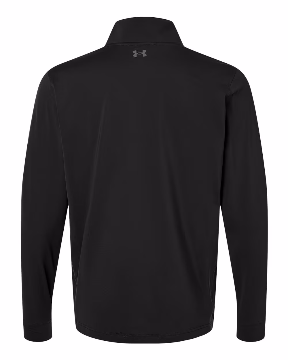 Custom Under Armour Men's Drive Quarter-Zip Pullover - Black/ Castlerock flat back
