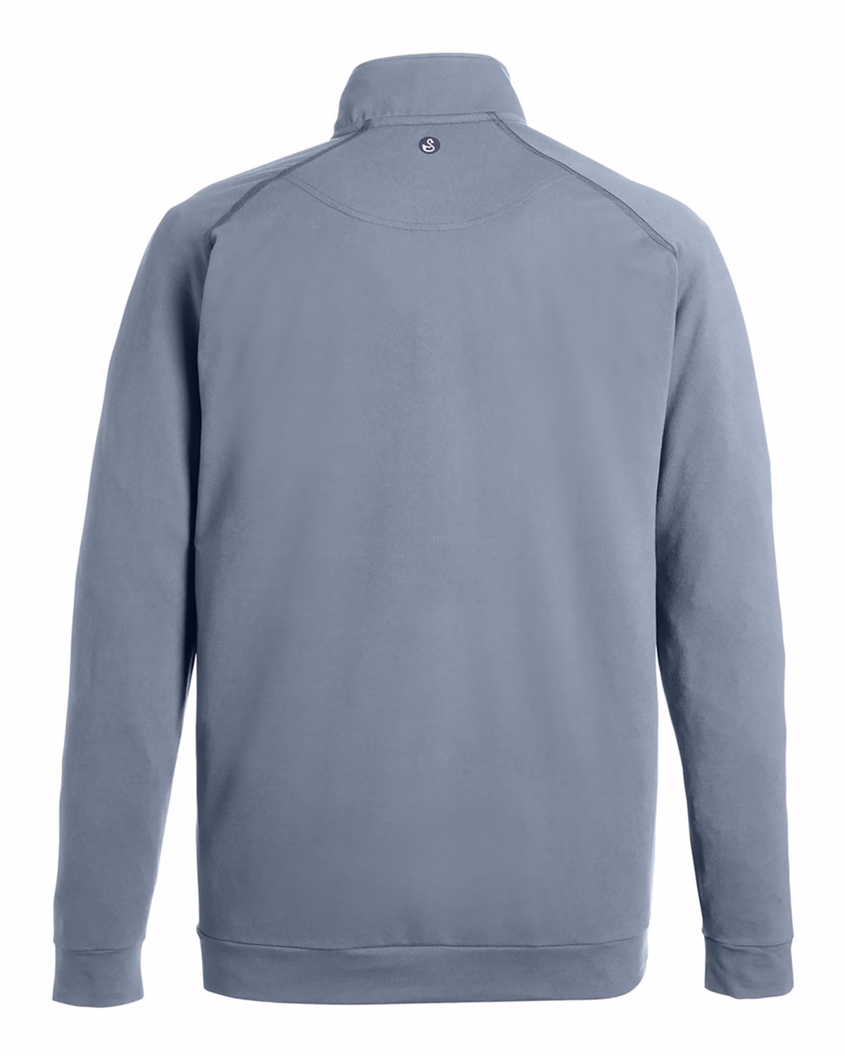 Custom Swannies Men's Colt Quarter-Zip Pullover - Graphite - back