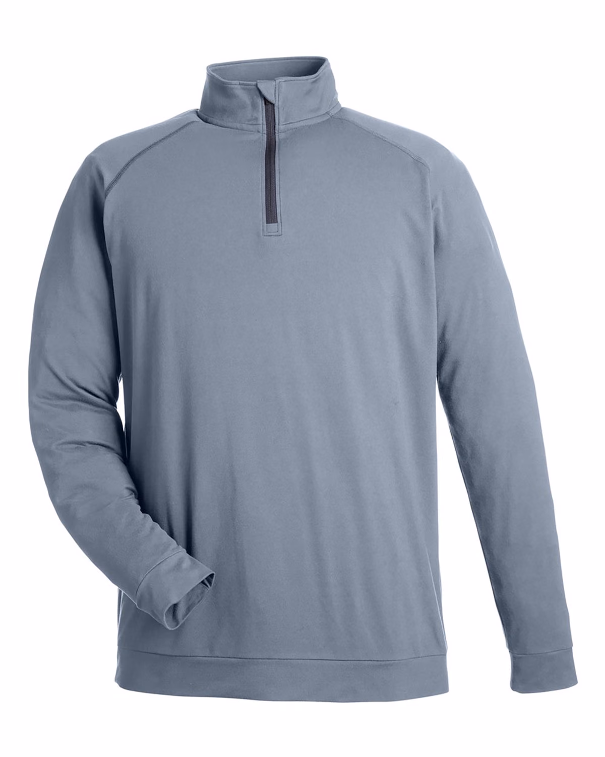Custom Swannies Men's Colt Quarter-Zip Pullover - Graphite - front