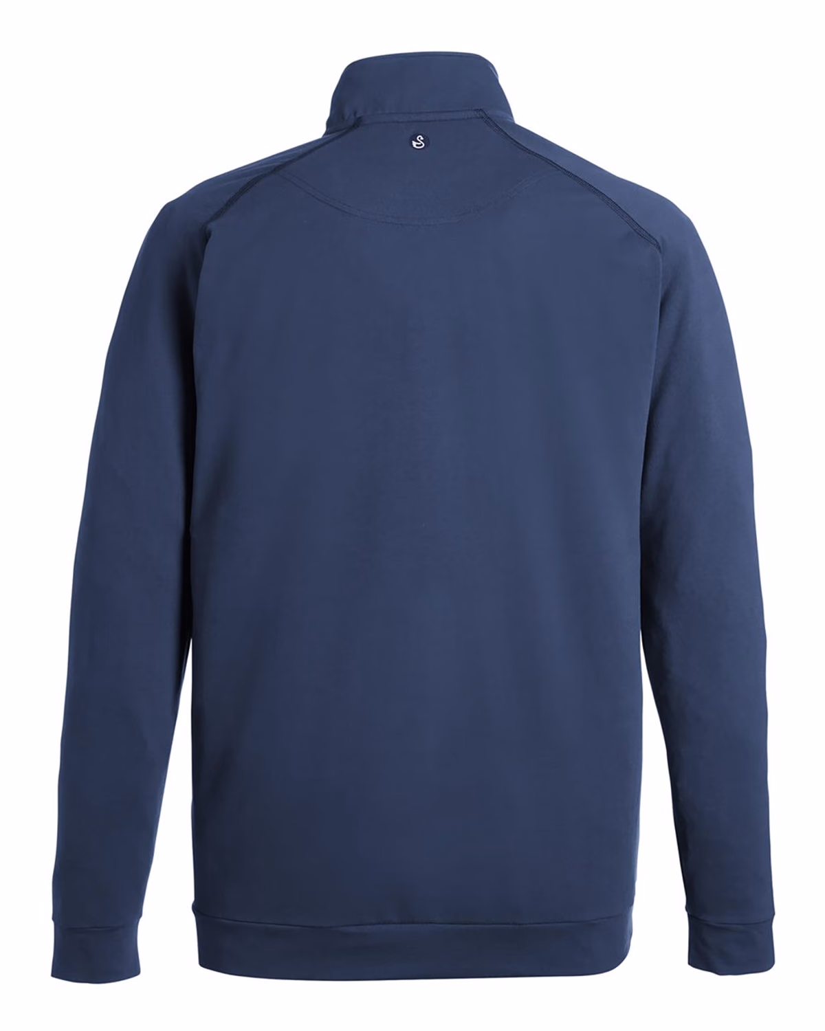 Custom Swannies Men's Colt Quarter-Zip Pullover - Navy - back