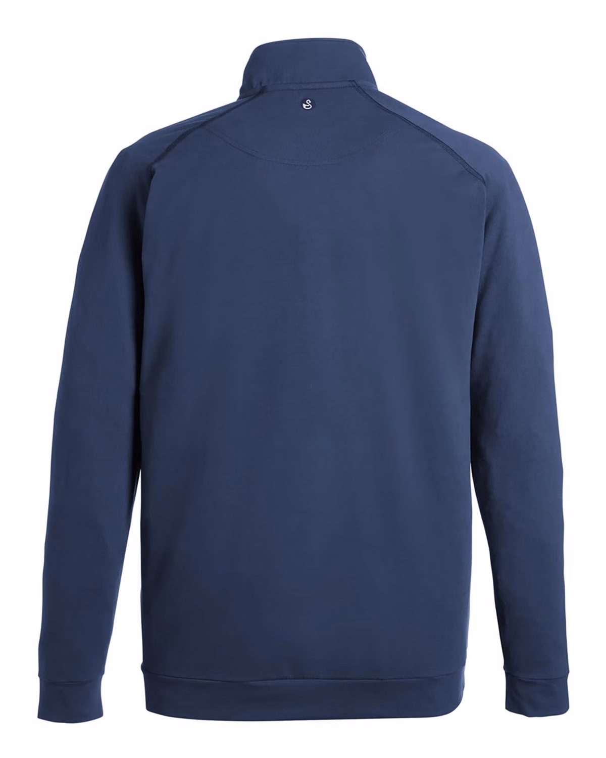 Custom Swannies Men's Colt Quarter-Zip Pullover - Navy - back