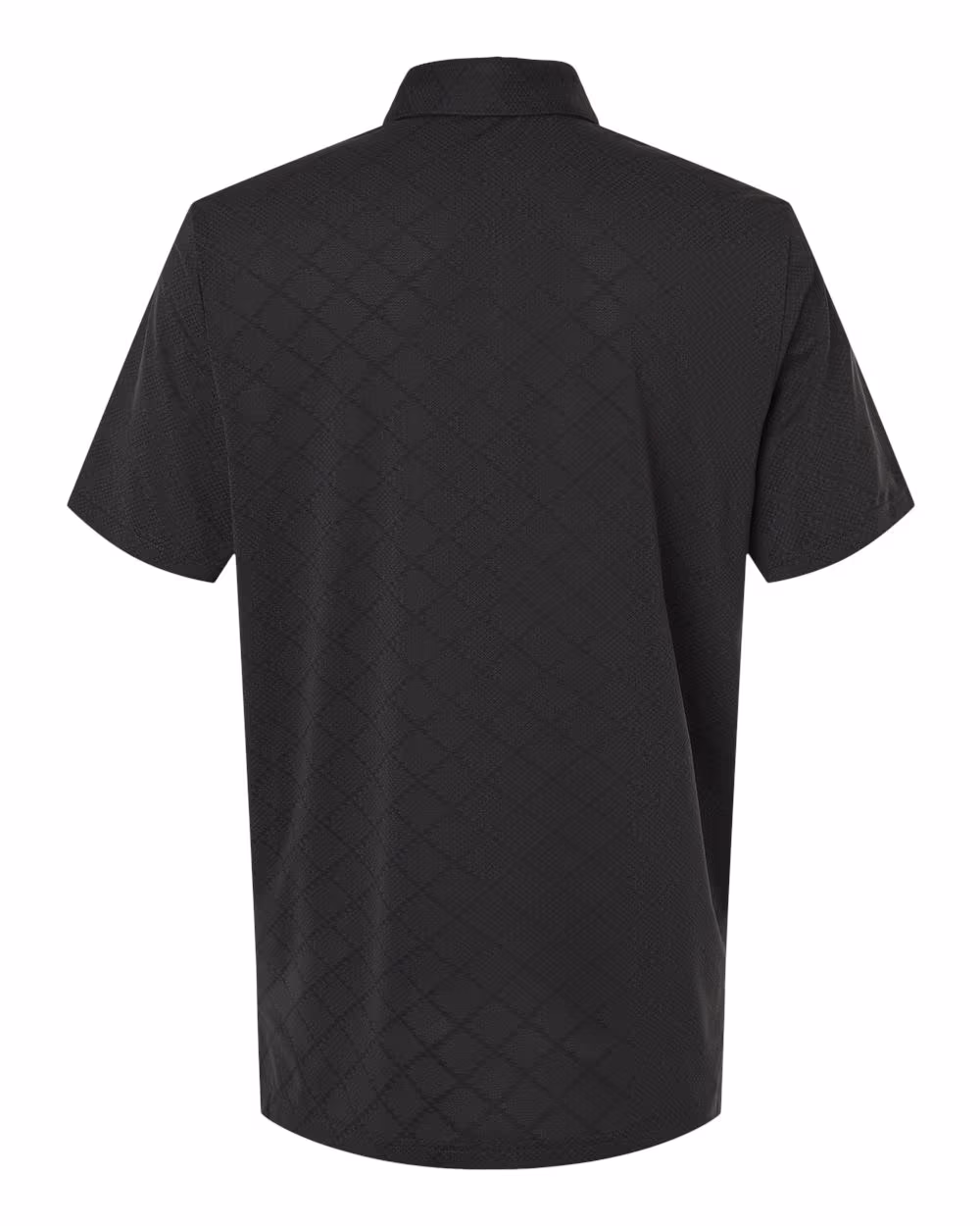 Custom Adidas Men's Ultimate365 Jacquard Polo - Carbon/ Black flat back
