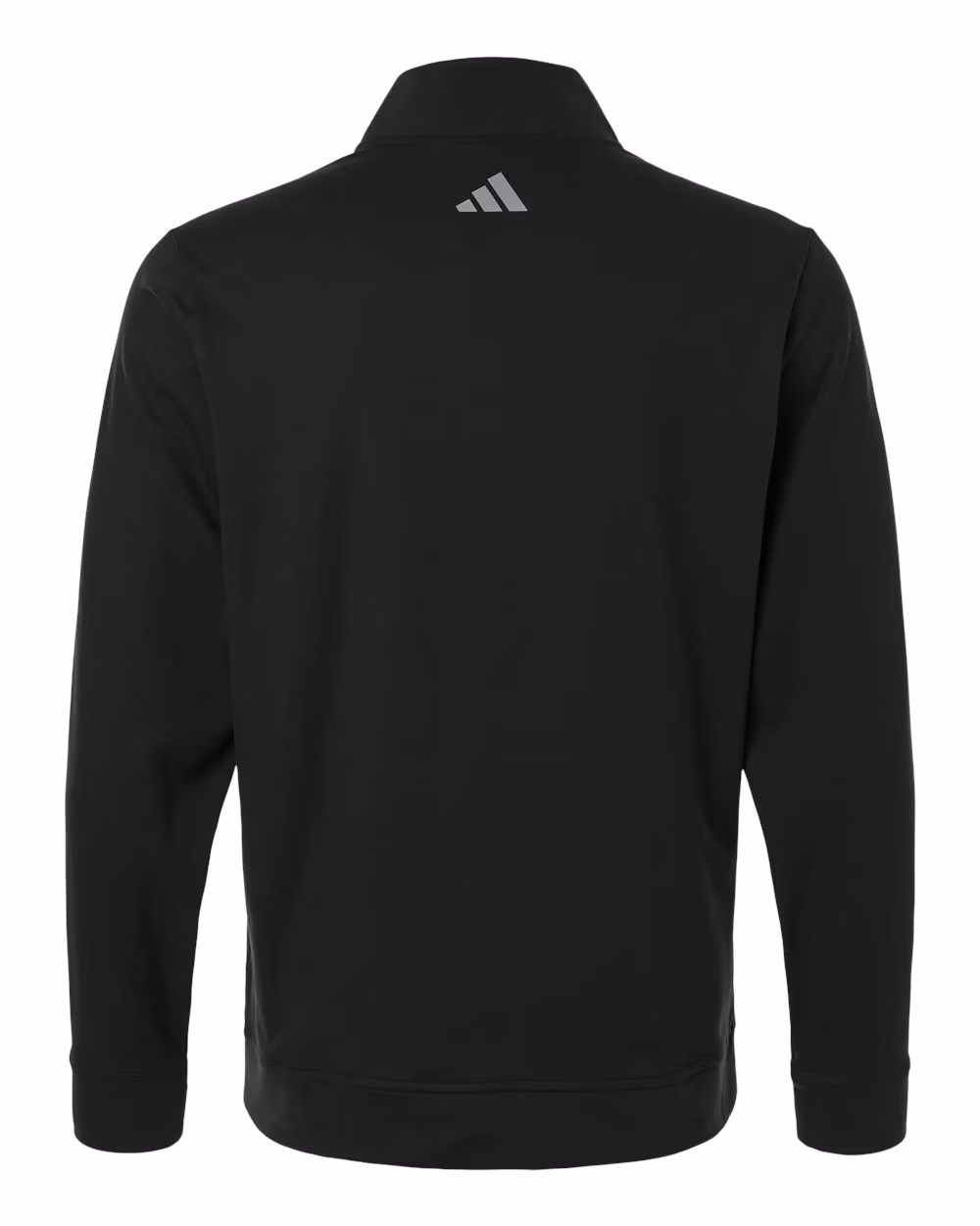 Custom Adidas Men's Ultimate365 Classic Quarter-Zip Pullover - Black flat back