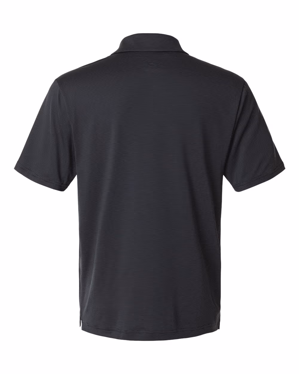 Custom Under Armour Men's Playoff 3.0 Stripe Polo - Black/ Pitch Grey flat back