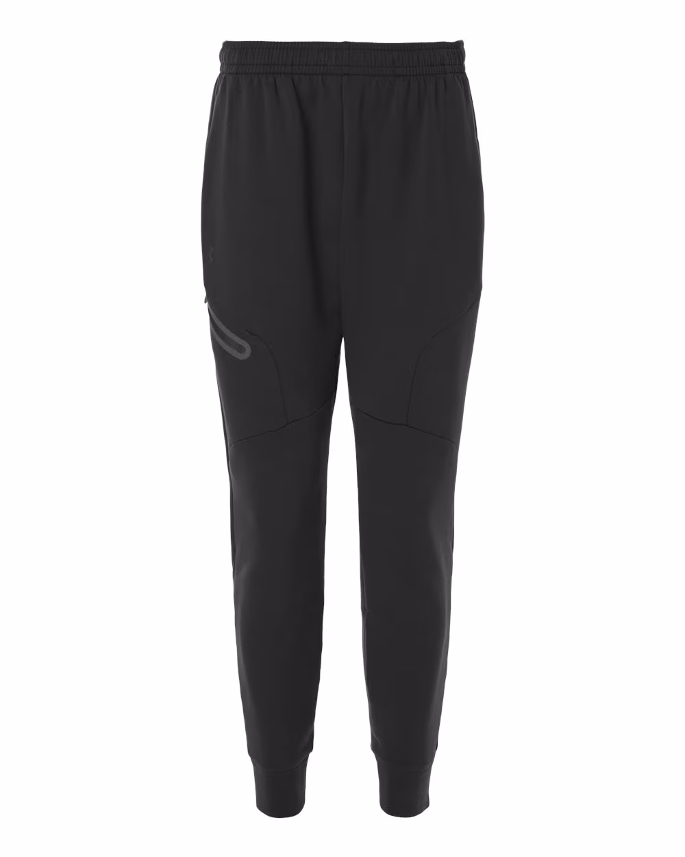 Custom Under Armour Men's Unstoppable Fleece Joggers - Black/ Black flat front