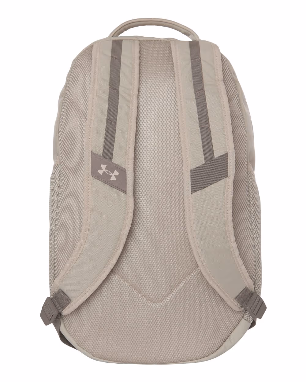 Custom Under Armour Hustle Backpack 6.0 - Khaki/ Taupe back