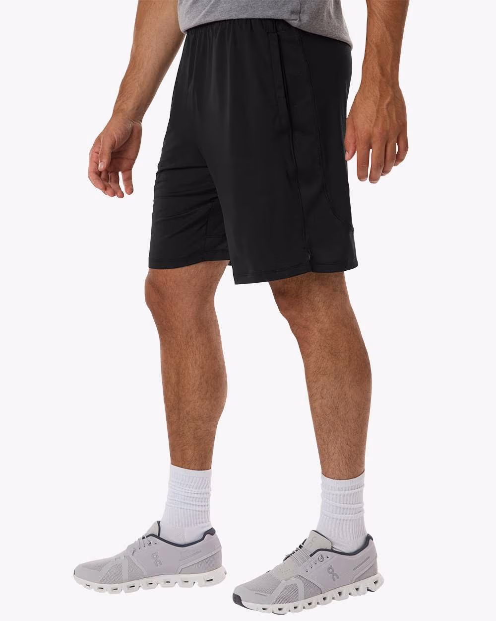 Custom Under Armour Men's Tech Vent 9" Shorts - Black/ Castlerock side