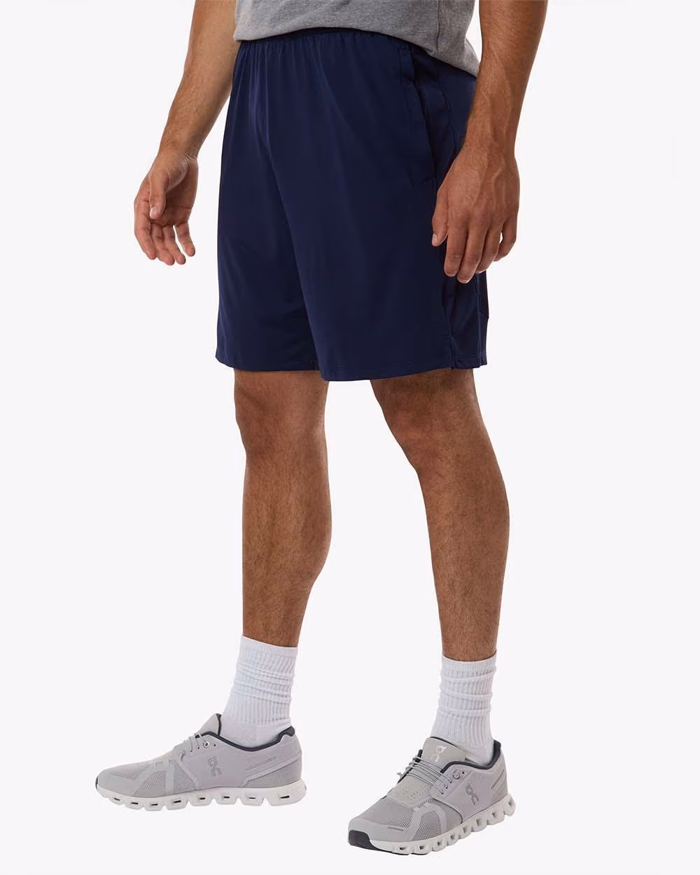 Custom Under Armour Men's Tech Vent 9" Shorts - Midnight Navy/ White side