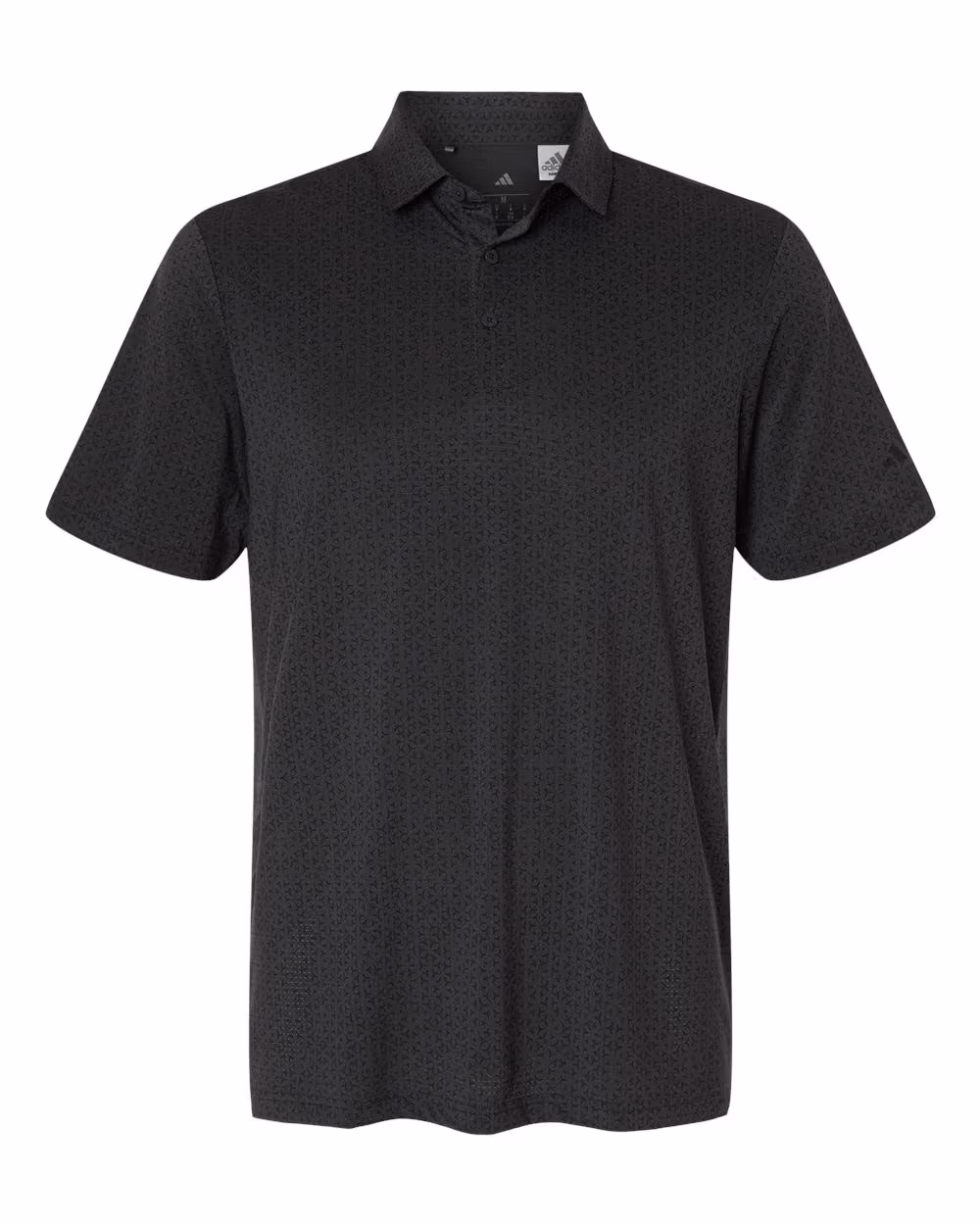 Custom Adidas Men's Ultimate365 Mesh Tango Print Climacool Polo - Black/ Carbon flat front