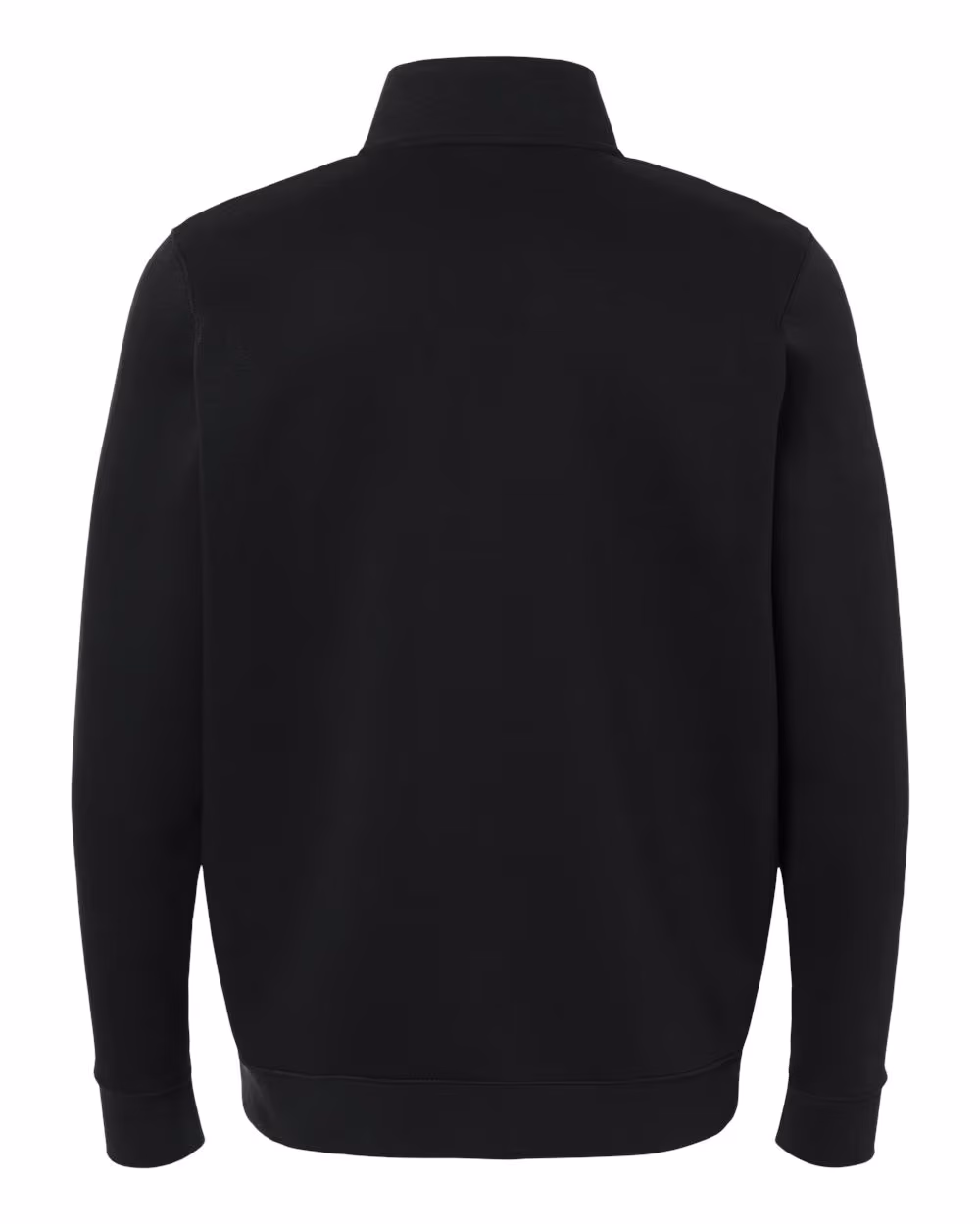 Custom Under Armour Men's Icon Fleece Quarter-Zip Pullover - Black/ White back
