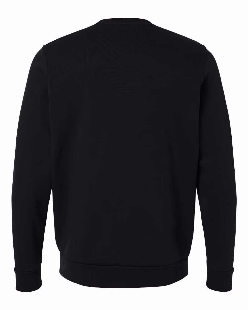 Custom Under Armour Men's Team Icon Fleece Crew - Black/ White flat back