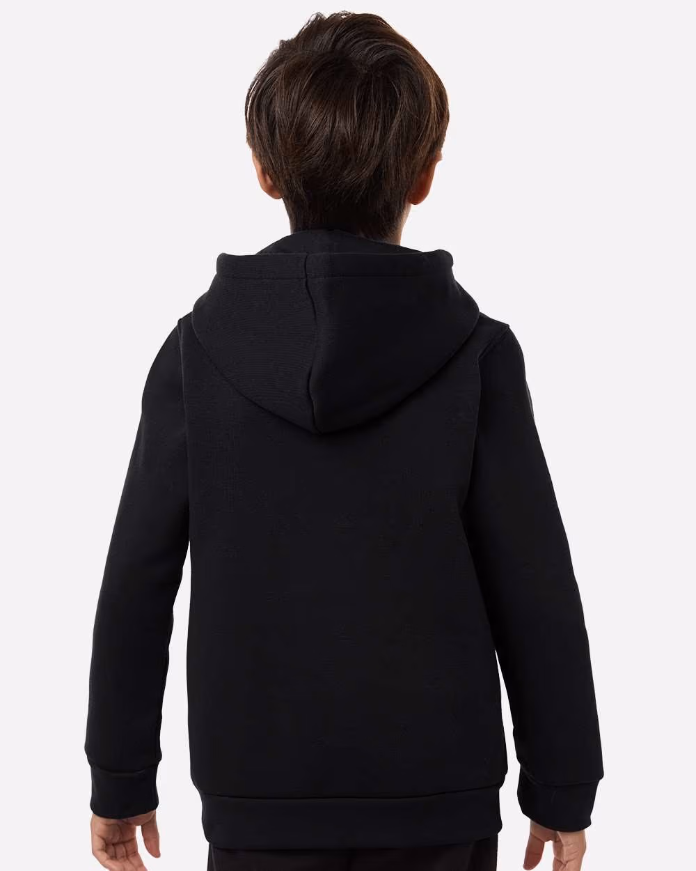 Custom Under Armour Youth Team Icon Fleece Hooded Sweatshirt - Black/ White back