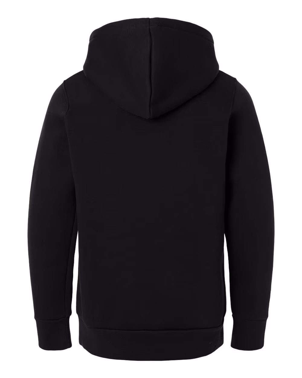 Custom Under Armour Youth Team Icon Fleece Hooded Sweatshirt - Black/ White flat back