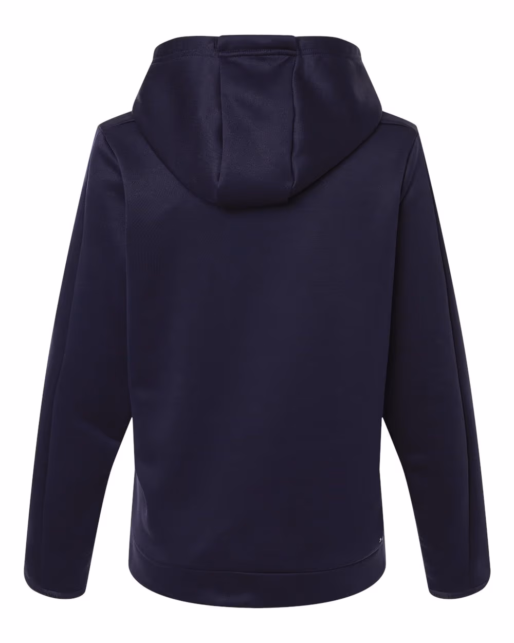 Custom Under Armour Women's Armour Fleece Pro Hooded Sweatshirt - Midnight Navy/ White flat back